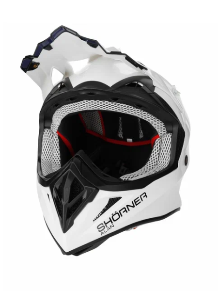 Шлем мото кроссовый SHORNER MX801 белый в Казани