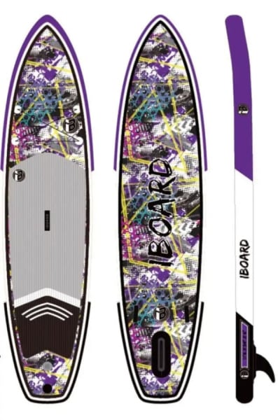 купить Надувная доска для SUP-бординга IBOARD PRO 11.6' Purple Flow в Москве - фото 