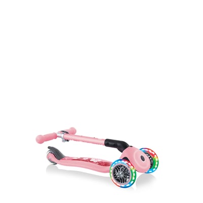 купить Самокат Globber Junior Foldable Fantasy Lights светло-розовый в Санкт-Петербурге Спб - фото 