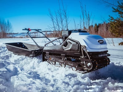 купить Мотобуксировщик Tinger Dog 15 л.с белый Б/У в Волгодонске - фото 