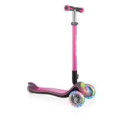 Самокат Globber Elite Deluxe Flash Lights розовый Сочи