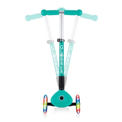 купить Самокат Globber Junior Foldable Lights зеленый в Санкт-Петербурге Спб - фото 