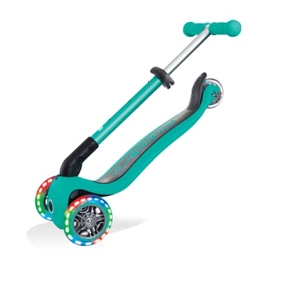 купить Самокат Globber Junior Foldable Lights зеленый в Санкт-Петербурге Спб - фото 