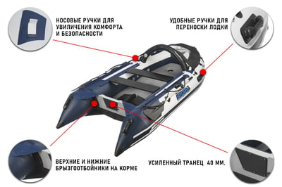 купить Лодка ПВХ STORMLINE Airdeck Extra 380 в Сургуте - фото 