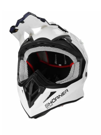 Шлем мото кроссовый SHORNER MX801 белый в Красноярске
