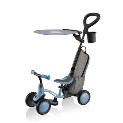 купить Беговел-каталка Globber Learning Bike 3 в 1 Deluxe Ash Blue в Казани - фото 