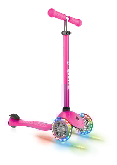 купить Самокат Globber Primo Lights розовый в Санкт-Петербурге Спб - фото 