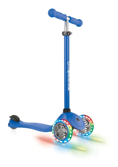 купить Самокат Globber Primo Lights синий в Санкт-Петербурге Спб - фото 