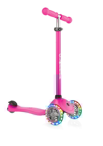 купить Самокат Globber Primo Lights розовый в Санкт-Петербурге Спб - фото 