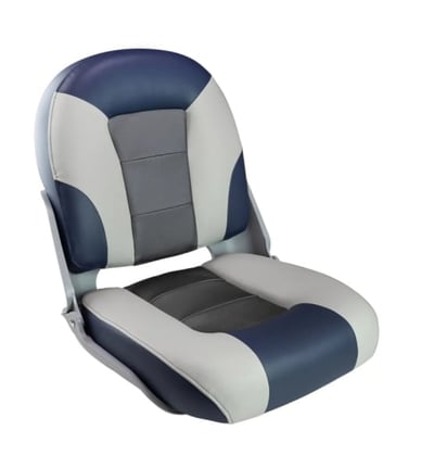 Кресло SKIPPER PREMIUM с высокой спинкой (синий/серый/темно-серый) в Чите