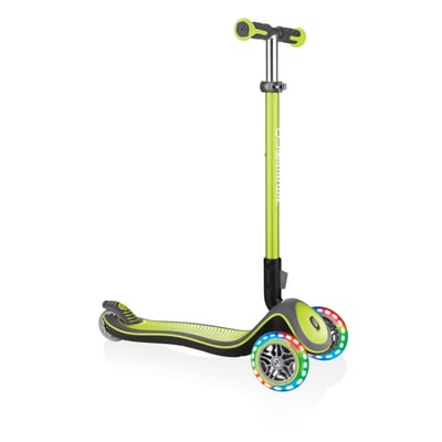 Самокат Globber Elite Deluxe Lights зеленый Сочи