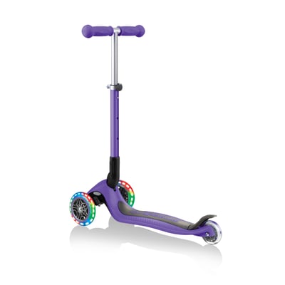 купить Самокат Globber Junior Foldable Lights фиолетовый в Санкт-Петербурге Спб - фото 