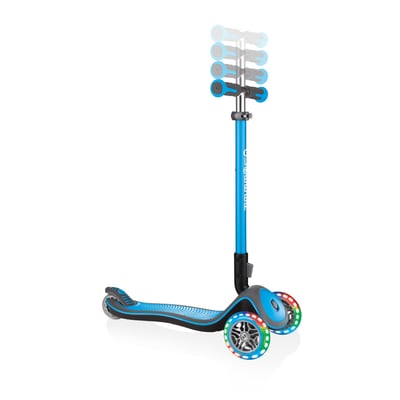 купить Самокат Globber Elite Deluxe Lights голубой в Москве - фото 