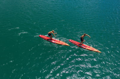 купить Надувная доска для SUP-бординга AQUA MARINA RACE 14’0’’ в Вологде - фото 