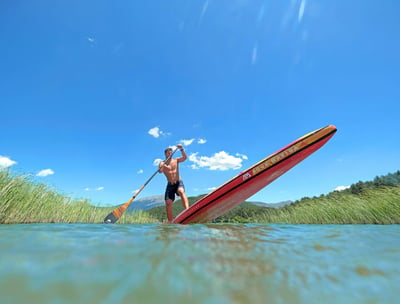 купить Надувная доска для SUP-бординга AQUA MARINA RACE 14’0’’ в Вологде - фото 