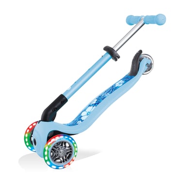 купить Самокат Globber Junior Foldable Fantasy Lights голубой в Санкт-Петербурге Спб - фото 