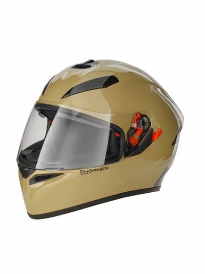 Шлем мото закрытый SHORNER FP908 бежевый в Набережных Челнах