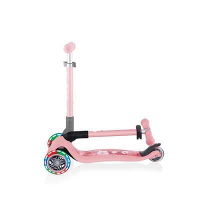 купить Самокат Globber Junior Foldable Fantasy Lights светло-розовый в Санкт-Петербурге Спб - фото 