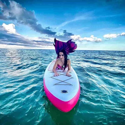 купить Надувная доска для SUP-бординга FUNWATER New Tiki Pink 11 в Волгодонске - фото 