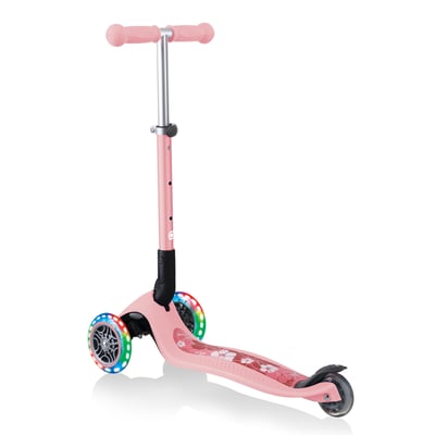 купить Самокат Globber Junior Foldable Fantasy Lights светло-розовый в Санкт-Петербурге Спб - фото 