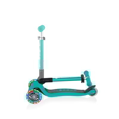 купить Самокат Globber Junior Foldable Lights зеленый в Санкт-Петербурге Спб - фото 