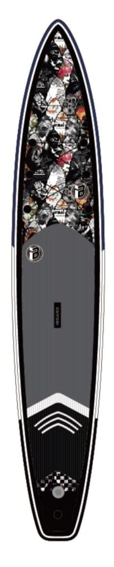 купить Надувная доска для SUP-бординга IBOARD PRO 12.6' Black в Казани - фото 