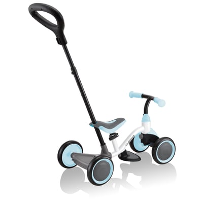 купить Беговел-каталка Globber Learning Bike 3 в 1 White-Pastel Blue в Казани - фото 