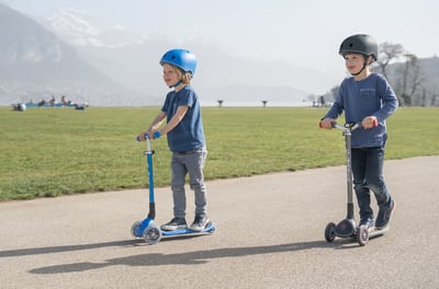 купить Самокат Globber Primo Foldable Lights бирюзовый в Санкт-Петербурге Спб - фото 