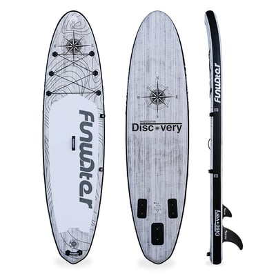 купить Надувная доска для SUP-бординга FUNWATER DISCOVERY 11′ GREY в Казани - фото 