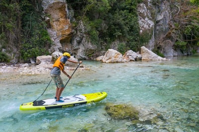 купить Надувная доска для SUP-бординга AQUA MARINA RAPID 9’6 в Москве - фото 