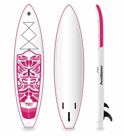 купить Надувная доска для SUP-бординга FUNWATER New Tiki Pink 11 в Волгодонске - фото 