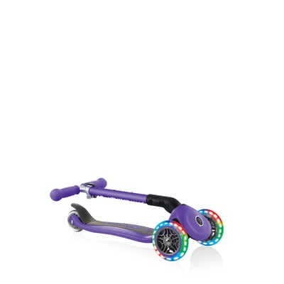 купить Самокат Globber Junior Foldable Lights фиолетовый в Санкт-Петербурге Спб - фото 