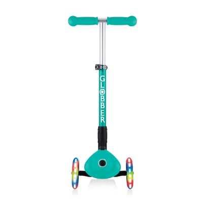 купить Самокат Globber Junior Foldable Lights зеленый в Санкт-Петербурге Спб - фото 