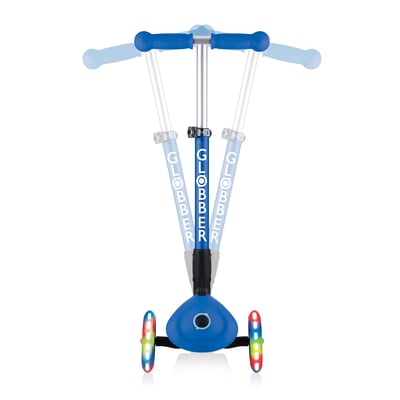 купить Самокат Globber Junior Foldable Lights, синий синий в Санкт-Петербурге Спб - фото 