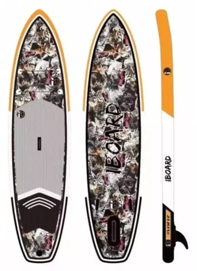 Надувная доска для SUP-бординга IBOARD Pro 11'6 Tiger Black в Казани