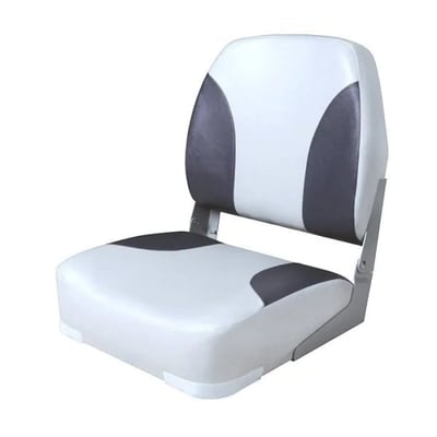 Кресло складное мягкое Classic Low Back Seat (серый/чёрный) в Чите