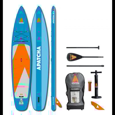 купить Надувная доска для SUP-бординга APATCHA 12'6 Sea-Blue/Orange в Бахчисарае - фото 