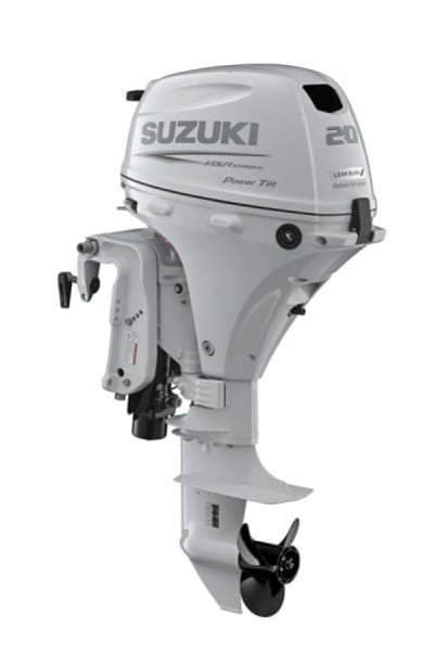 4х-тактный лодочный мотор SUZUKI DF20ATS. белый в Йошкар-Оле