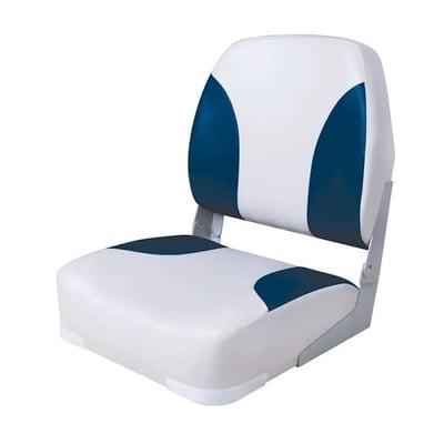 Кресло складное мягкое Classic Low Back Seat (серый/синий) в Чите