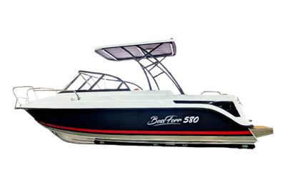 Катер-лодка алюминиевая BOSSFORR 580 BIMINI Сочи
