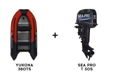 Лодка ПВХ YUKONA 360TS + 2х-тактный лодочный мотор SEA PRO Т 30S в Туле