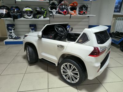 купить ДЕТСКИЙ ЭЛЕКТРОМОБИЛЬ LEXUS LX 570 ULTRA NEW Белый в Батайске - фото 