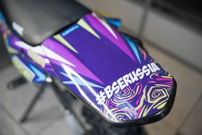 купить Мотоцикл BSE MX 125 17/14 Purple Dragon PITBIKE в Перми - фото 