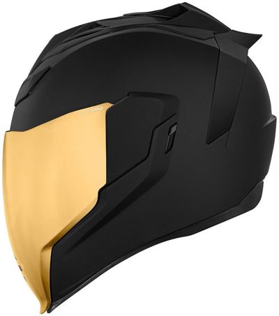 купить Шлем ICON Airflite Peacekeeper Black + золотой визор в Туле - фото 