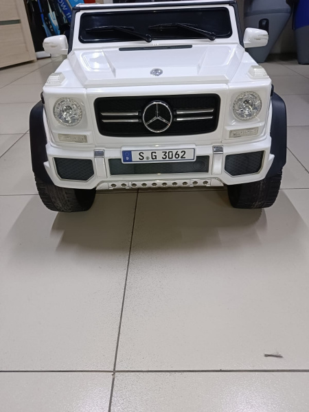 купить Детский электромобиль Джип Mercedes G650 Ultra New белый в Барнауле - фото 