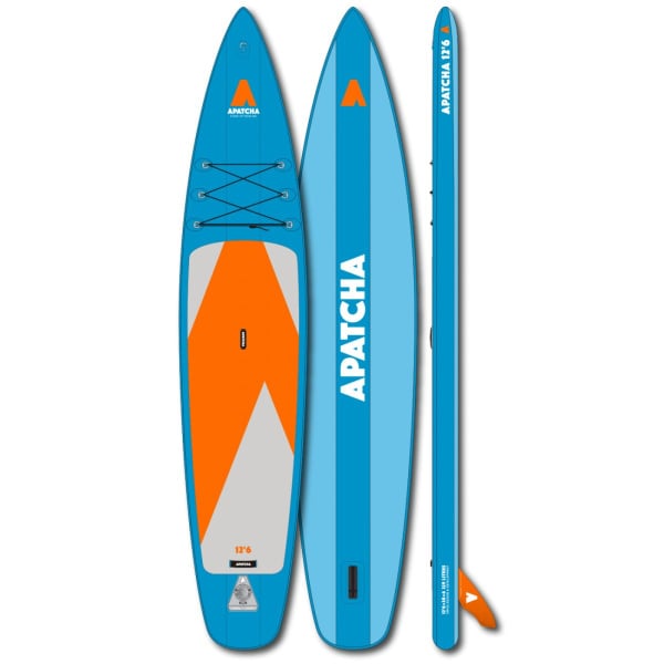 купить Надувная доска для SUP-бординга APATCHA 12'6 Sea-Blue/Orange в Бахчисарае - фото 