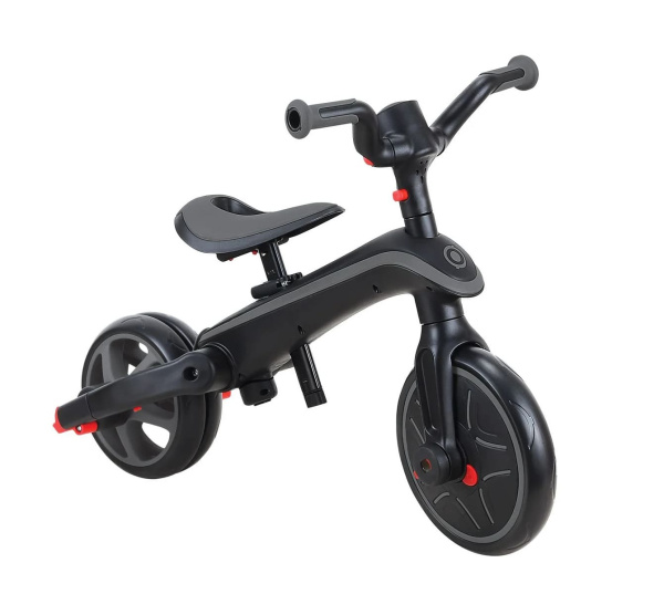 купить Велосипед-беговел Globber Trike Explorer Foldable 4 в 1 Black-Grey в Сургуте - фото 