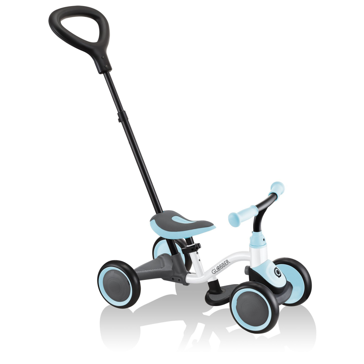 купить Беговел-каталка Globber Learning Bike 3 в 1 White-Pastel Blue в Казани - фото 