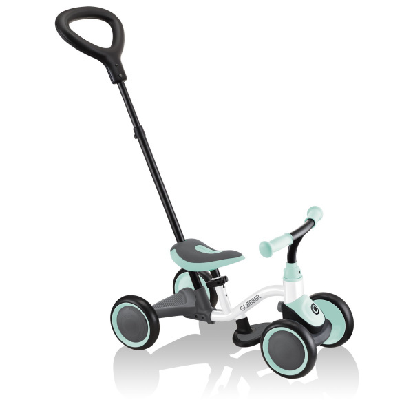 купить Беговел-каталка Globber Learning Bike 3 в 1 White-Mint в Москве и России - фото 