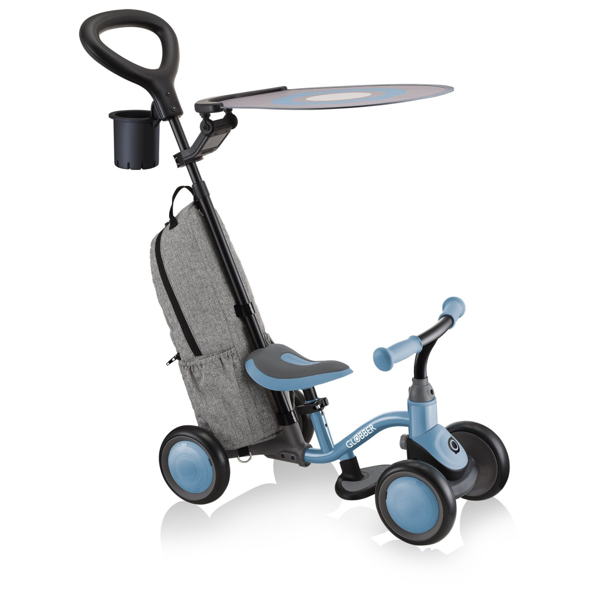 купить Беговел-каталка Globber Learning Bike 3 в 1 Deluxe Ash Blue в Казани - фото 